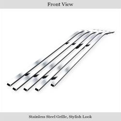 APS - APS GR04FFI18C Stainless Billet Bumper Grille Brushed for 11-14 Challenger - Image 2