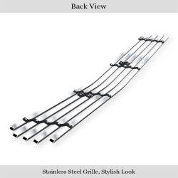APS - APS GR04FFI18C Stainless Billet Bumper Grille Brushed for 11-14 Challenger - Image 3