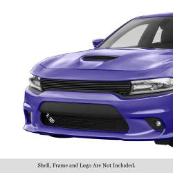 APS - APS Stainless Billet Grille Black for 15-19 Dodge Charger GT/RT/SRT GR04FFJ32J - Image 1