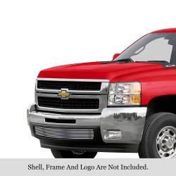 APS - APS Stainless Billet Bumper Grille Polish 07-10 Silverado 2500/3500 GR03FFE88S - Image 1