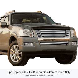 APS - APS Stainless Billet Grille Black 07-10 Explorer Sport Trac GR06FGH23S - Image 1
