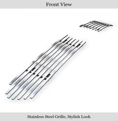 APS - APS Stainless Billet Bumper Grille Brushed for 15-18 Charger GT/RT GR04FFJ33C - Image 2