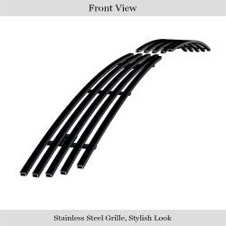 APS - APS Stainless Billet Bumper Grille Black for 03-05 G35 Coupe GR14FEF03J - Image 2