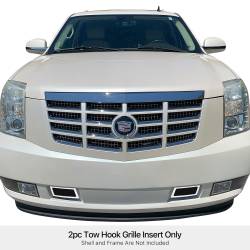 APS - APS Wire Mesh Bumper Grille Polish/Black 07-14 Cadillac Escalade GR01GFD82C - Image 1