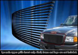 APS - APS GR06HEB37J Stainless Billet Grille Black for 04-05 Ford Ranger - Image 1