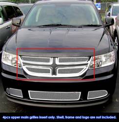 APS - APS Wire Mesh Grille Polish for 11-20 Dodge Journey GR04GFH76T - Image 1