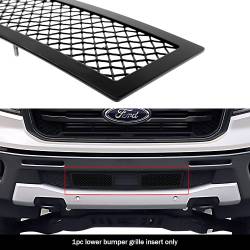 APS - APS GR06GEA91H Wire Mesh Bumper Grille Black for 19-23 Ford Ranger - Image 1
