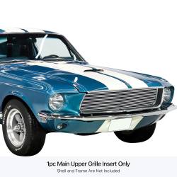 APS - APS GR06HEB48S Stainless Billet Grille Polish for 67-68 Ford Mustang - Image 1