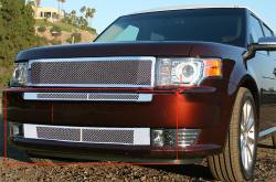 APS - APS GR06GEB21T Wire Mesh Bumper Grille Polish for 09-12 Ford Flex - Image 1