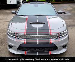 APS - APS Wire Mesh Grille Polish for 15-19 Dodge Charger GT/RT/SRT GR04GFJ32T - Image 1