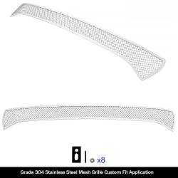 APS - APS Wire Mesh Grille Polish for 15-19 Dodge Charger GT/RT/SRT GR04GFJ32T - Image 2