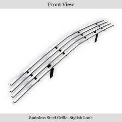 APS - APS Stainless Billet Bumper Grille Brushed 10-15 Chevrolet Equinox GR03FFG39C - Image 2