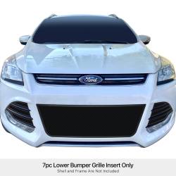 APS - APS Wire Mesh Bumper Grille Black 13-16 Ford Escape GR06GEB74H - Image 1