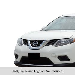 APS - APS Stainless Billet Grille Black for 14-16 Nissan Rogue GR14FFC87J - Image 1