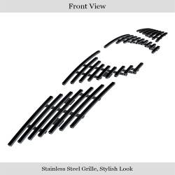 APS - APS Stainless Billet Grille Black for 14-16 Nissan Rogue GR14FFC87J - Image 2