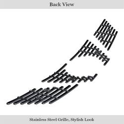 APS - APS Stainless Billet Grille Black for 14-16 Nissan Rogue GR14FFC87J - Image 3