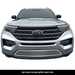 APS - APS Wire Mesh Bumper Grille Polish 20-24 Ford Explorer GR06GEB86T - Image 1