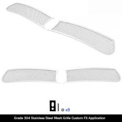APS - APS Wire Mesh Bumper Grille Polish for 15-19 Dodge Charger GT/RT/SRT GR04GFJ33T - Image 2