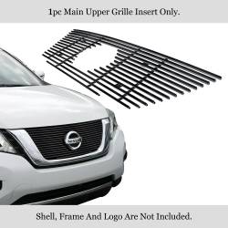 APS - APS Stainless Billet Grille Black for 17-20 Nissan Pathfinder GR14FFC93J - Image 1