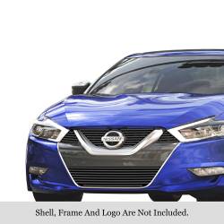 APS - APS Stainless Billet Grille Black for 15-18 Nissan Maxima GR14FFC98J - Image 1