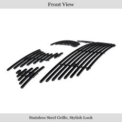 APS - APS Stainless Billet Grille Black for 15-18 Nissan Maxima GR14FFC98J - Image 2