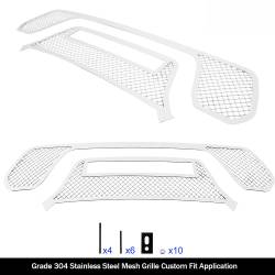 APS - APS Wire Mesh Grille Polish for 19-24 RAM 1500 Rebel GR04GEB03S - Image 2