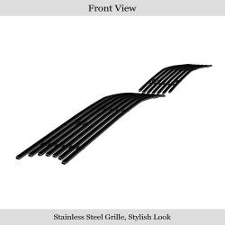 APS - APS Stainless Billet Bumper Grille Black 05-09 Pontiac G6 GR16FEA31J - Image 2
