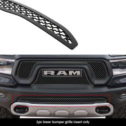 APS - APS Wire Mesh Bumper Grille Black for 19-24 RAM 1500 Rebel/TRX GR04GEB04K - Image 1