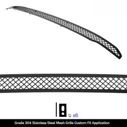 APS - APS Wire Mesh Bumper Grille Black for 19-24 RAM 1500 Rebel/TRX GR04GEB04K - Image 2