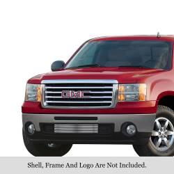APS - APS Stainless Billet Bumper Grille Polish 07-13 GMC Sierra 1500/HD GR07FEH14S - Image 1