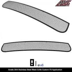 APS - APS Wire Mesh Bumper Grille Black for 19-20 Durango GT/RT/SRT GR04GFJ37H - Image 2