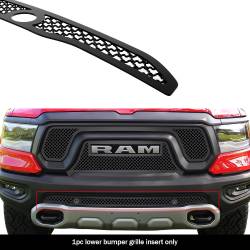APS - APS Wire Mesh Bumper Grille Black for 19-24 RAM 1500 Rebel/TRX GR04GEB05K - Image 1