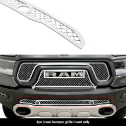 APS - APS Wire Mesh Bumper Grille Polish for 19-24 RAM 1500 Rebel/TRX GR04GEB05S - Image 1