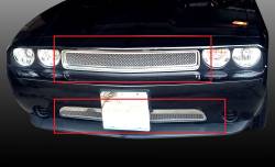 APS - APS Wire Mesh Grille Polish for 09-10 Dodge Challenger GR04GGG28T - Image 1