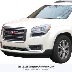 APS - APS Stainless Billet Bumper Grille Black 13-16 GMC Acadia GR07FEI76J - Image 1