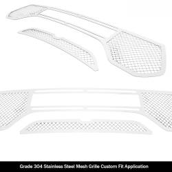 APS - APS Wire Mesh Grille Polish for 21-24 RAM 1500 TRX GR04GEB31S - Image 2
