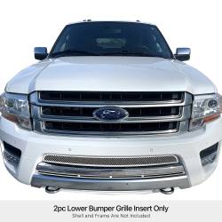 APS - APS Wire Mesh Bumper Grille Polish 15-17 Ford Expedition GR06GEB98T - Image 1