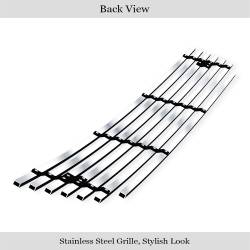 APS - APS Stainless Billet Bumper Grille Brushed for 07-09 Altima Coupe GR14FFE67C - Image 3