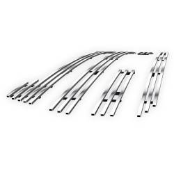 APS - APS Stainless Billet Grille Polish 19-21 GMC Sierra 1500 SLE GR07FEJ33S - Image 2