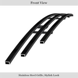 APS - APS Stainless Billet Bumper Grille Black for 11-14 Chrysler 200 GR18FFH73J - Image 2