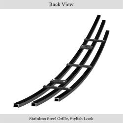 APS - APS Stainless Billet Bumper Grille Black for 11-14 Chrysler 200 GR18FFH73J - Image 3