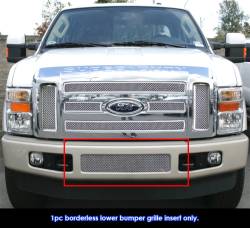 APS - APS Wire Mesh Bumper Grille Polish 08-10 Ford Super Duty GR06GEC28Z - Image 1