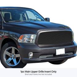 APS - APS Stainless Billet Grille Black for 13-18 RAM 1500 GR04HEI86J - Image 1