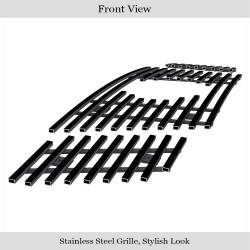 APS - APS Stainless Billet Grille Black for 09-21 Nissan Frontier GR14FFF41J - Image 2