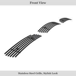APS - APS Stainless Billet Bumper Grille Black for 07-08 G35 Sedan GR14FFH86J - Image 2