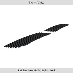 APS - APS Stainless Billet Bumper Grille Black for 04-06 RAM 1500 SRT-10 GR04FEA57J - Image 2