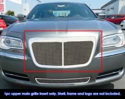 APS - APS Wire Mesh Grille Polish for 11-14 Chrysler 300/300C GR18GFC00X - Image 1