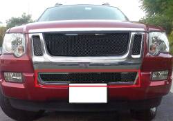 APS - APS Wire Mesh Bumper Grille Black 07-10 Explorer Sport Trac GR06GEE29H - Image 1