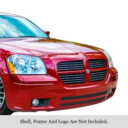 APS - APS Stainless Billet Bumper Grille Black for 05-07 Dodge Magnum GR04HEJ36J - Image 1