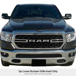 APS - APS Wire Mesh Bumper Grille Black for 19-24 RAM 1500 GR04GEJ31K - Image 1